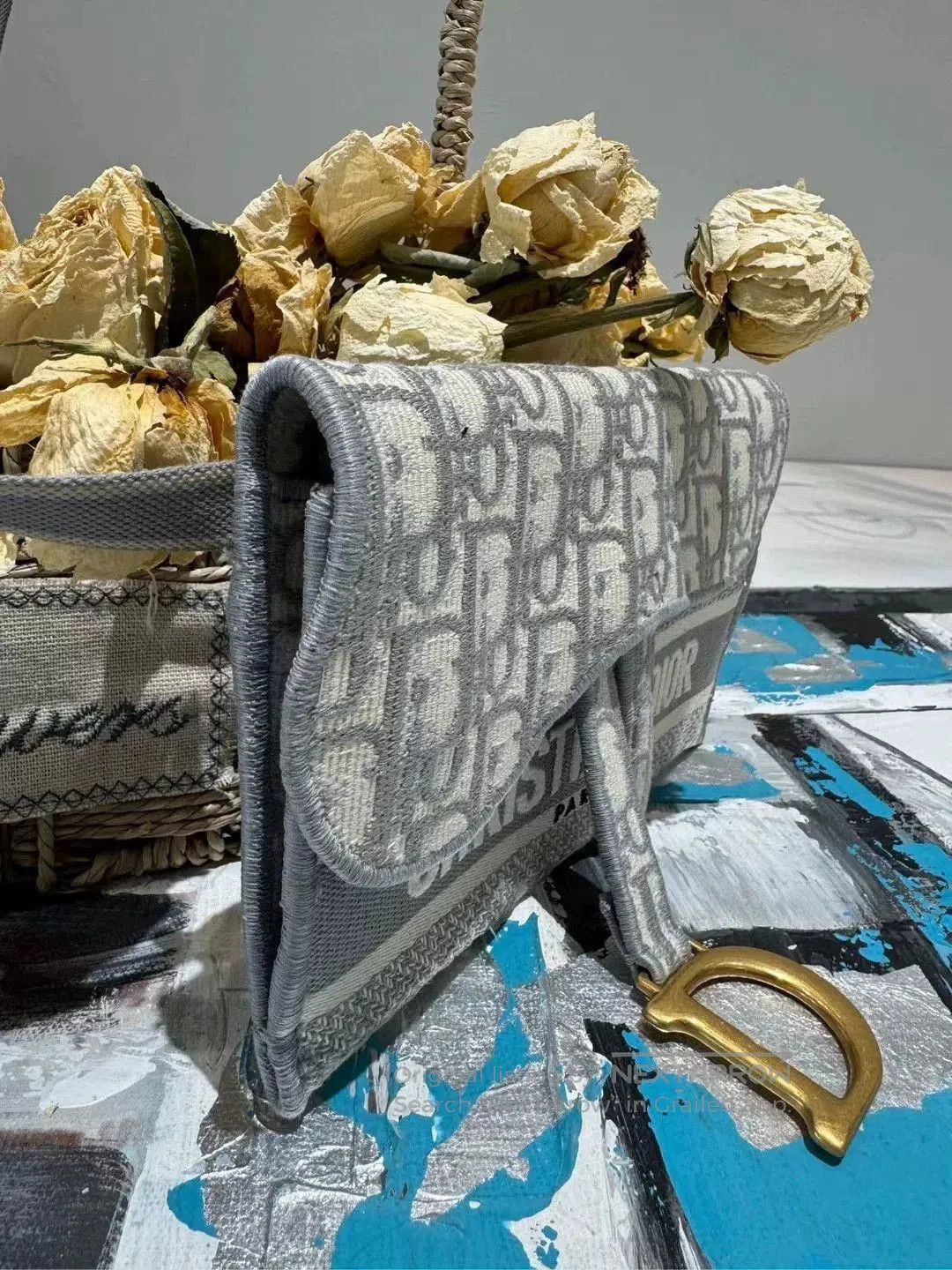 Dior Dior Embroidered Saddle Bag. Size ONE SIZE - 4 Thumbnail
