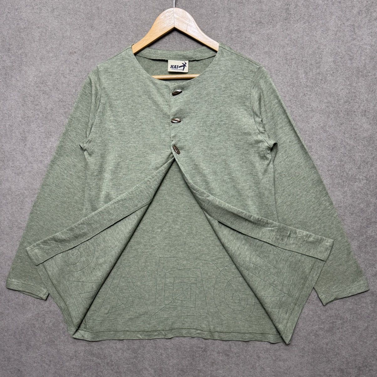 Issey Miyake Hai Sporting Gear by Issey Miyake Sage Wool Embossed Art Size US M / EU 48-50 / 2 - 2 Thumbnail