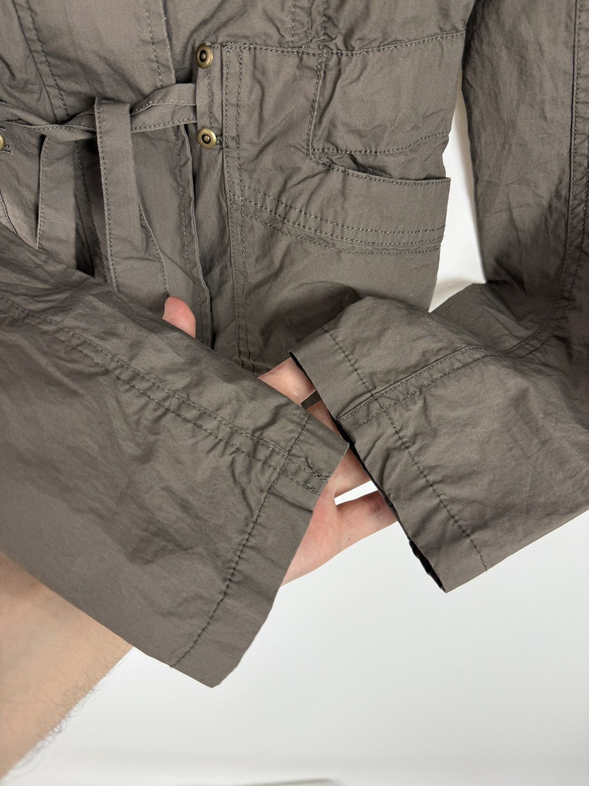 Vintage Y2K Vintage Pimkie Basic Fitted Brown Cargo Pocket Jacket S Size M / US 6-8 / IT 42-44 - 6 Thumbnail