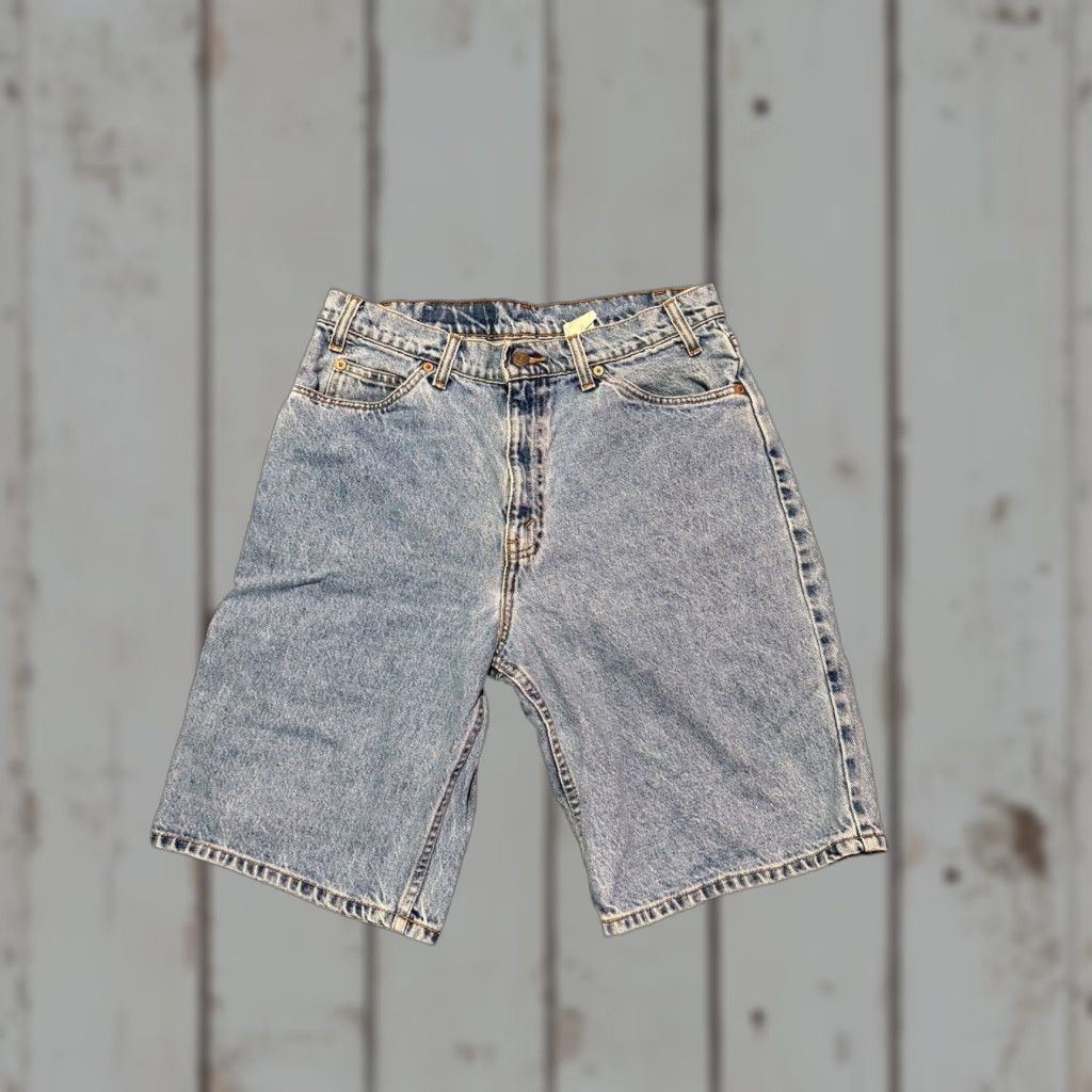 Levi's VINTAGE Levi’s 550 Orange Tab Relaxed Fit Denim Shorts Men’s 33 USA Made 90s Size US 33 - 1 Thumbnail