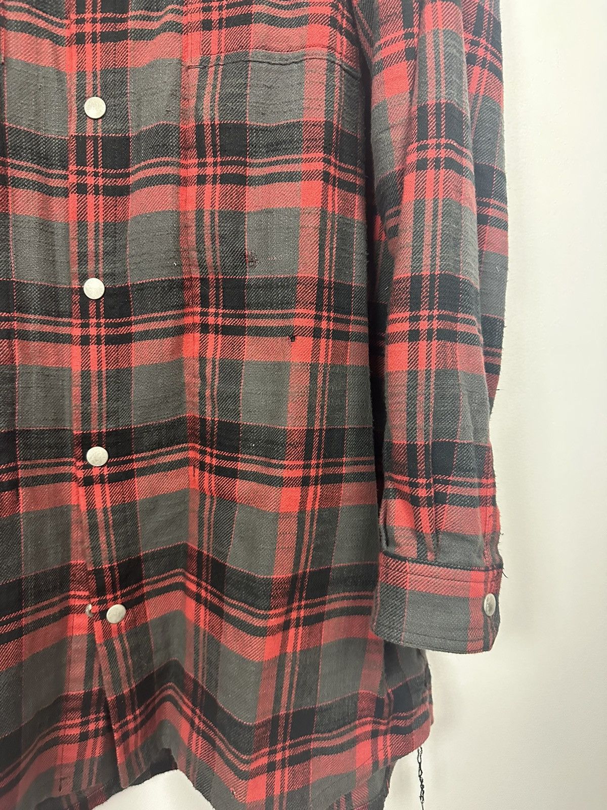 Rick Owens DRKSHDW Made in Japan Jumbo Plaid Overshirt Size US L / EU 52-54 / 3 - 4 Thumbnail