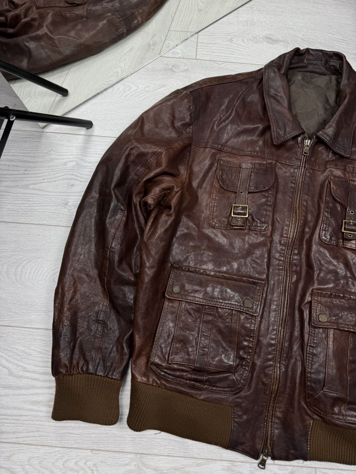 Hysteric Glamour CRAZY RICK OWENS STYLE SUEDE LEATHER JACKET FUR HOOD SWAG Size US M / EU 48-50 / 2 - 2 Thumbnail