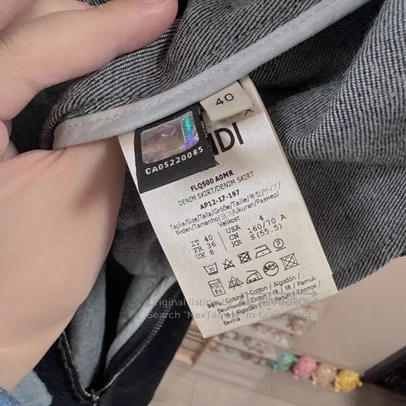 Fendi Fendi Denim skirt Size 26" / US 2 / IT 38 - 6 Thumbnail