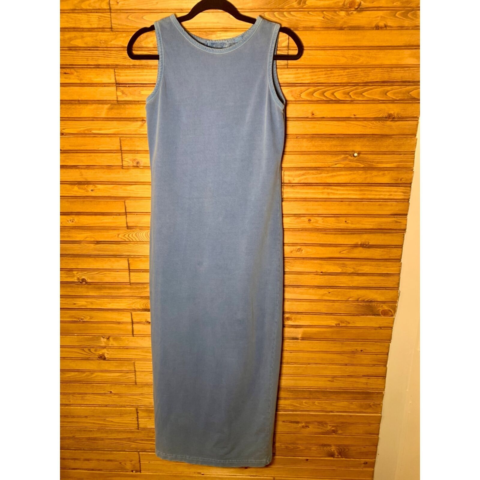 Other Vtg 90s Dusty Blue Marsh Landing Maxi Body Con Tshirt Dress Size S / US 4 / IT 40 - 24 Thumbnail