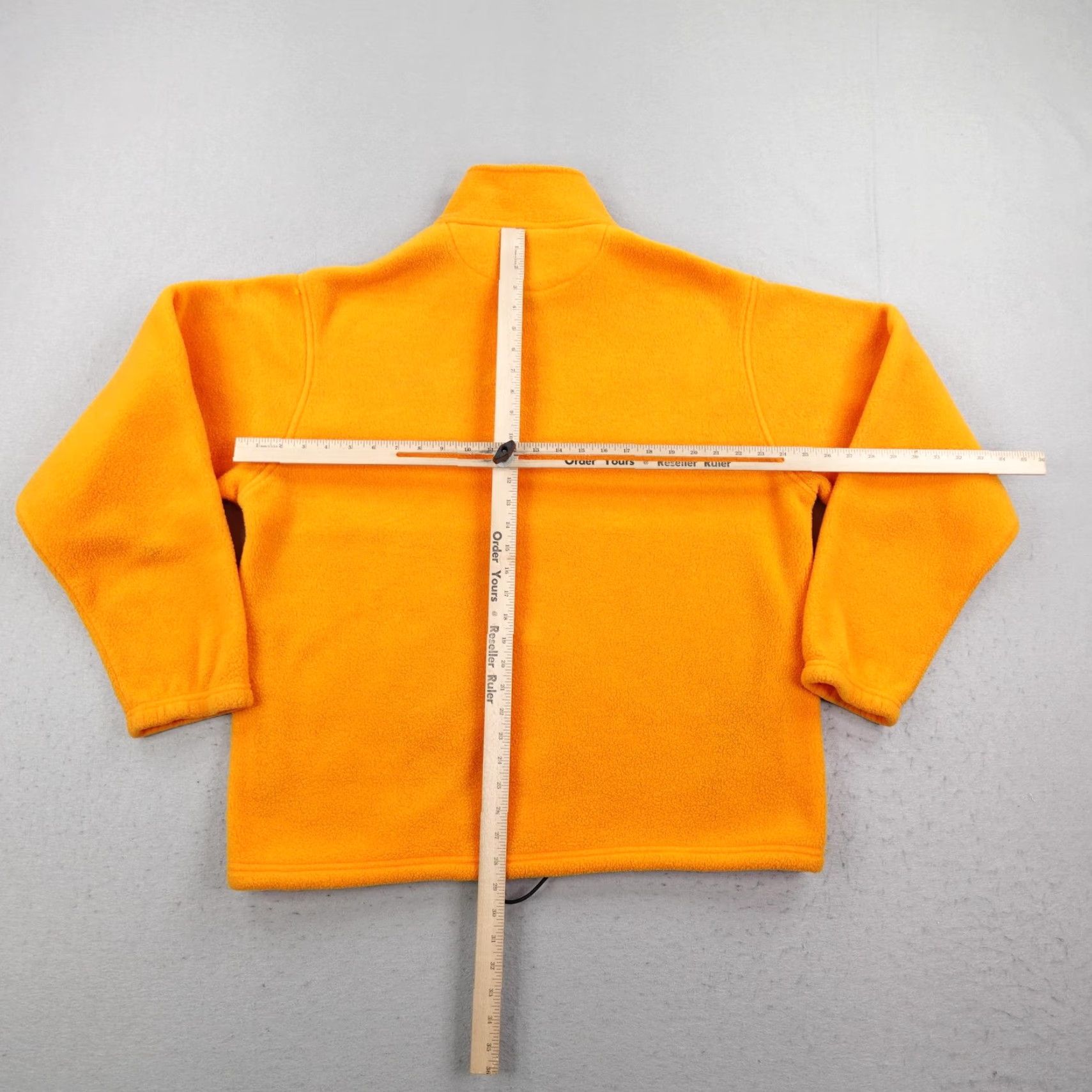 Lands' End Vintage Lands End Jacket Mens Tall Large Orange Polartec Fleece Zip Up Made USA Size US L / EU 52-54 / 3 - 5 Thumbnail