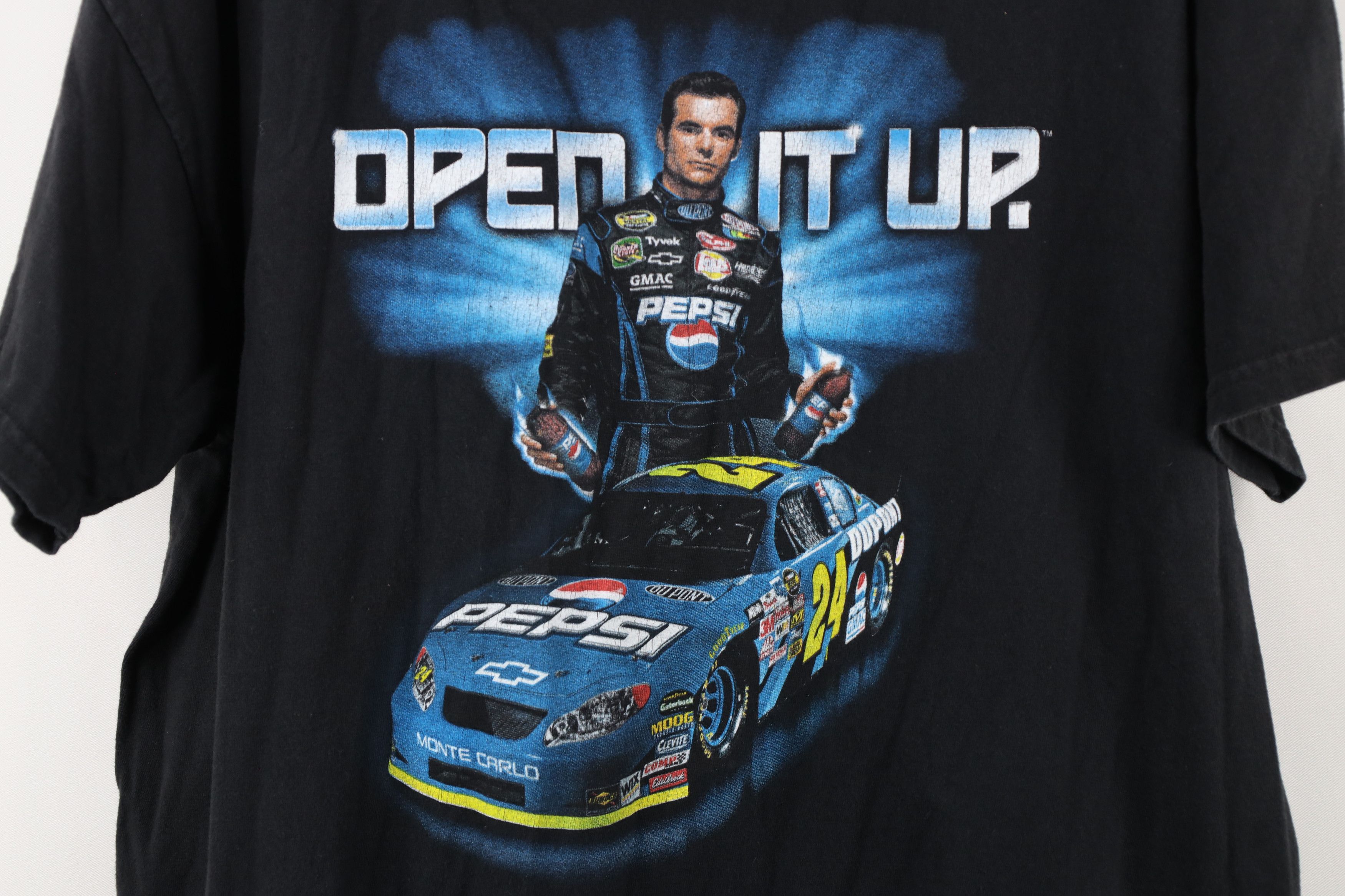 Vintage Vintage NASCAR Pepsi Jeff Gordon Racing T-Shirt Black Size US XL / EU 56 / 4 - 4 Thumbnail
