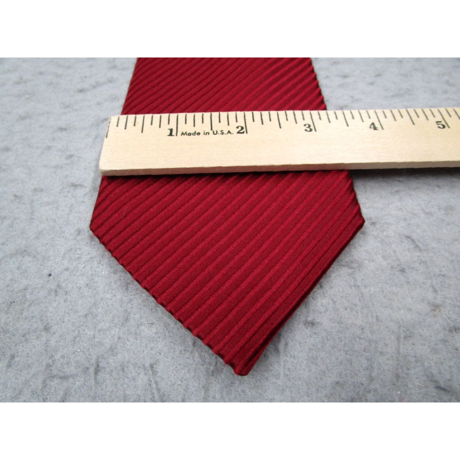 David Donahue VINTAGE David Donahue Men's Neck Tie Silk Geometric Classic Red Designer Workwear 57-60" Size ONE SIZE - 3 Thumbnail