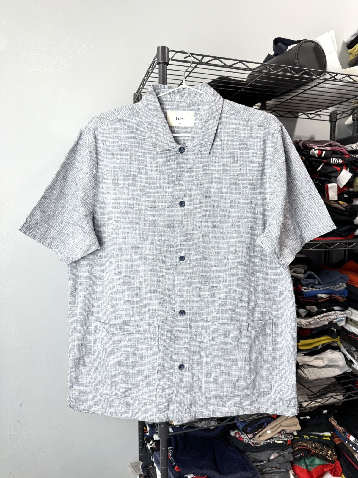 Folk Folk Pockets Luxury Shirt Checkered Size US M / EU 48-50 / 2 - 1 Thumbnail