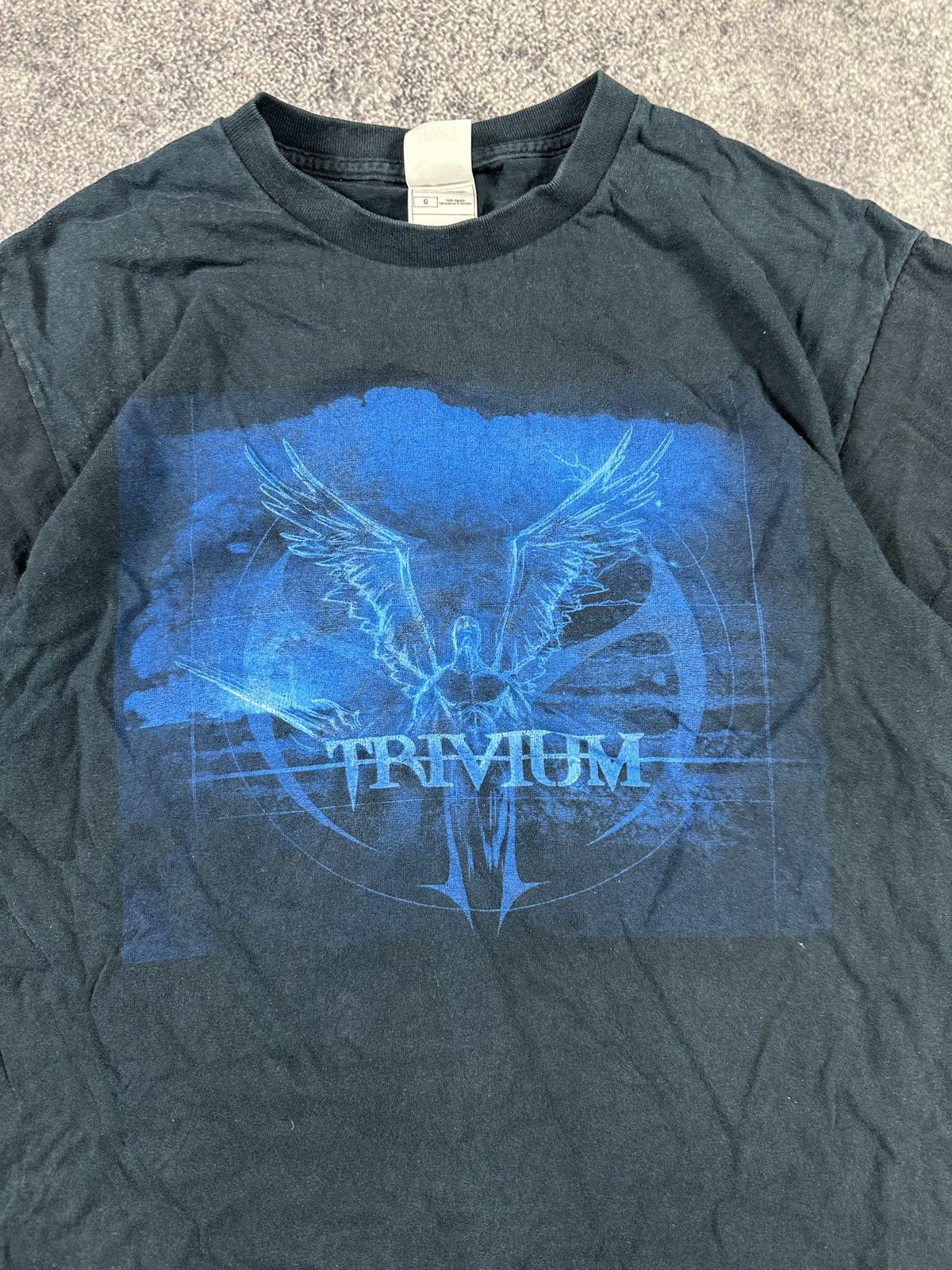 Fruit Of The Loom Vintage Trivium Logo T-shirt streetwear Rare Y2K Metal Rock Size US L / EU 52-54 / 3 - 2 Thumbnail