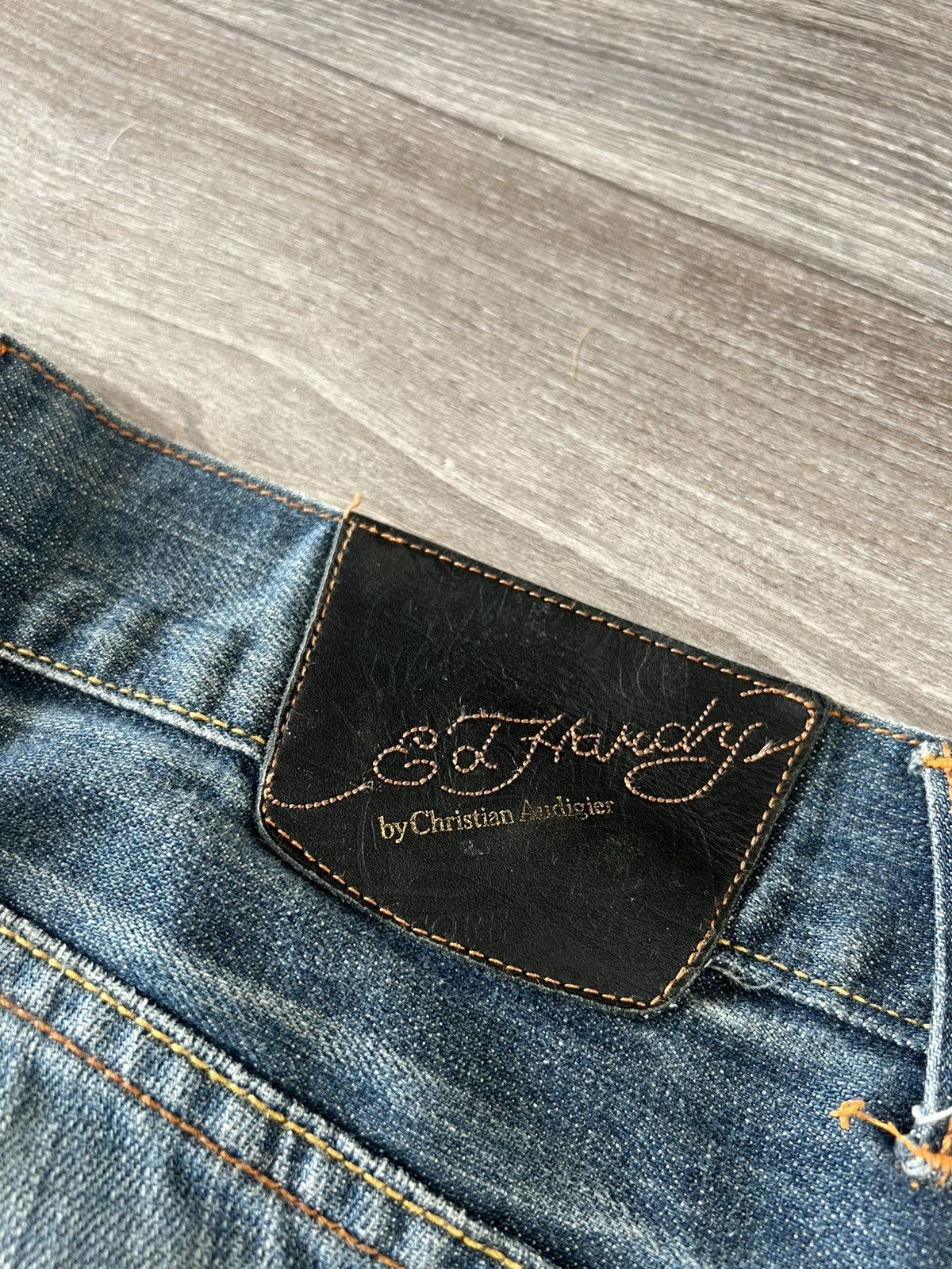 Ed Hardy Ed Hardy Avant Garde Loose Japan Style Distressed Jeans Size US 34 / EU 50 - 19 Thumbnail