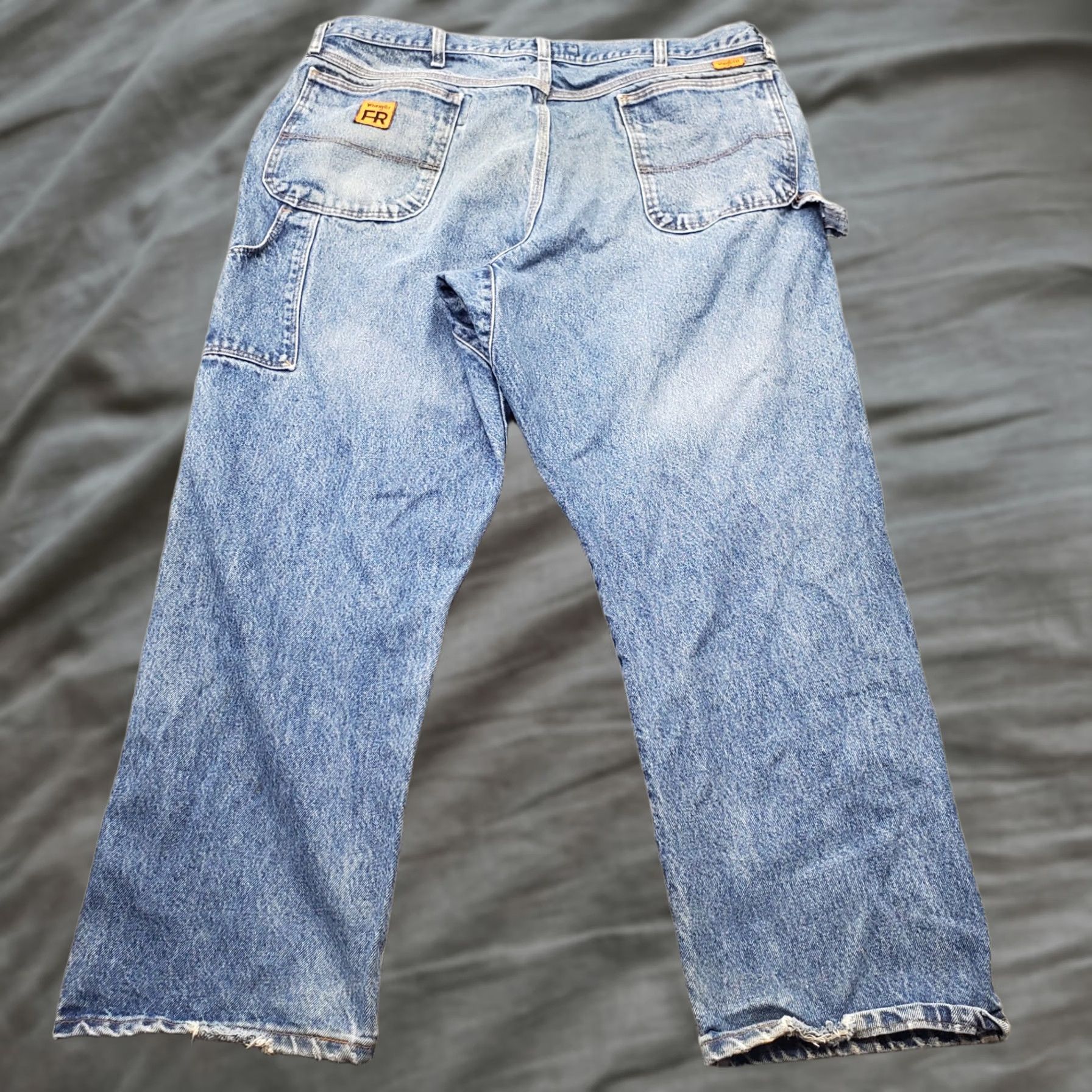 Wrangler Wrangler Mens Jeans 40x30 Blue Denim Riggs Workwear High Rise FR3W020 Size US 40 / EU 56 - 1 Thumbnail