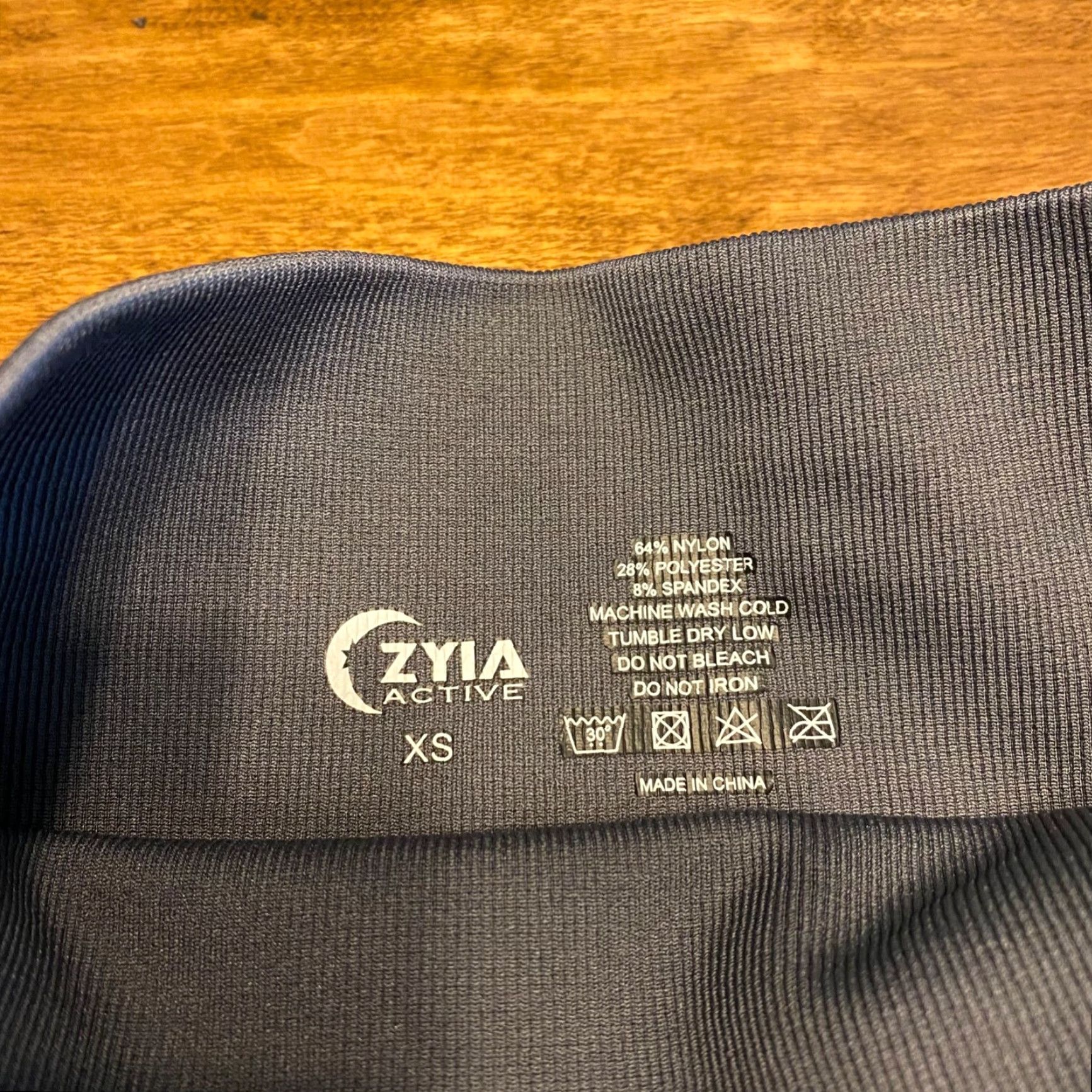 Vintage Zyia Active Leggings Capris Womens XS Black Gray Camo Workout Pants Ladies Size 26" / US 2 / IT 38 - 4 Thumbnail