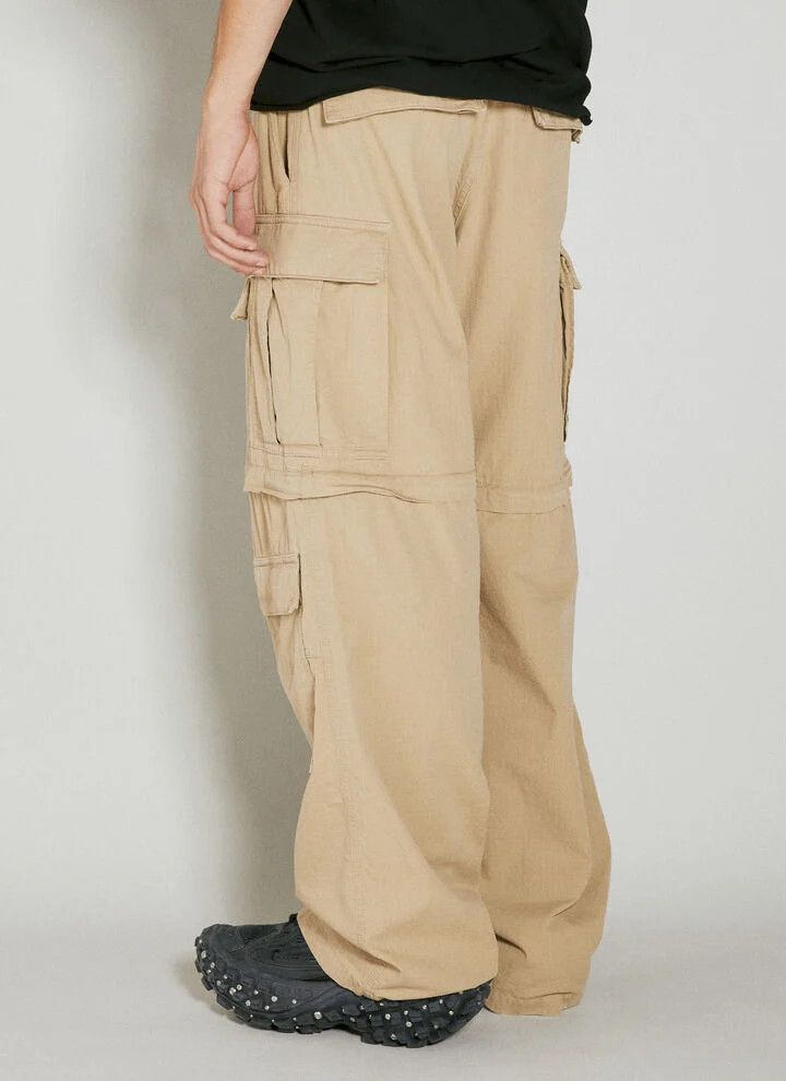Balenciaga o1bcso1str0226 Large Cargo Pants In Beige Size US 32 / EU 48 - 6 Thumbnail