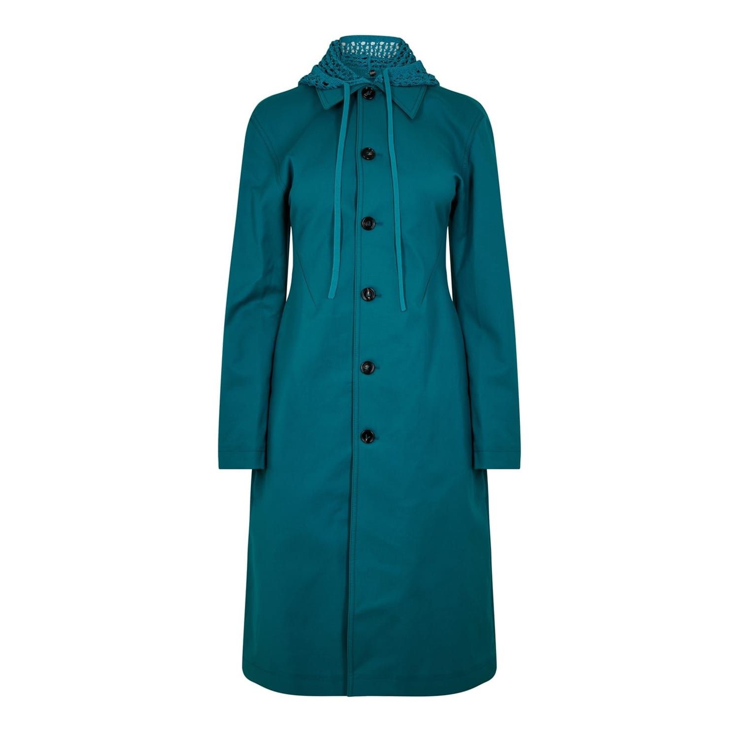Bottega Veneta Bottega Veneta Regular Fit Coat in Green Size XS / US 0-2 / IT 36-38 - 1 Thumbnail