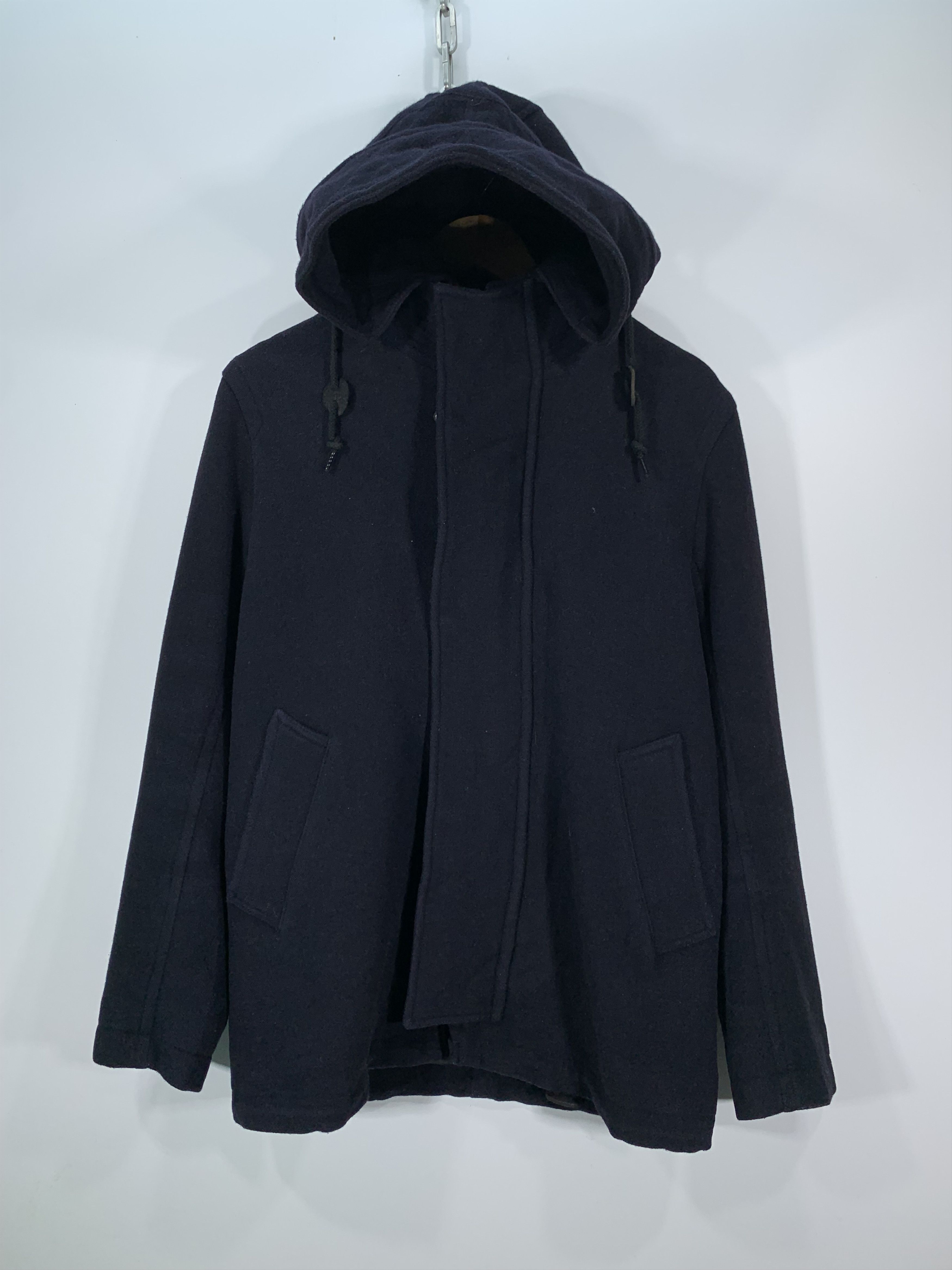 image of Archival Clothing x Cabane De Zucca Vintage Cabane De Zucca Issey Miyake Wool Hoodie Cap in Black (