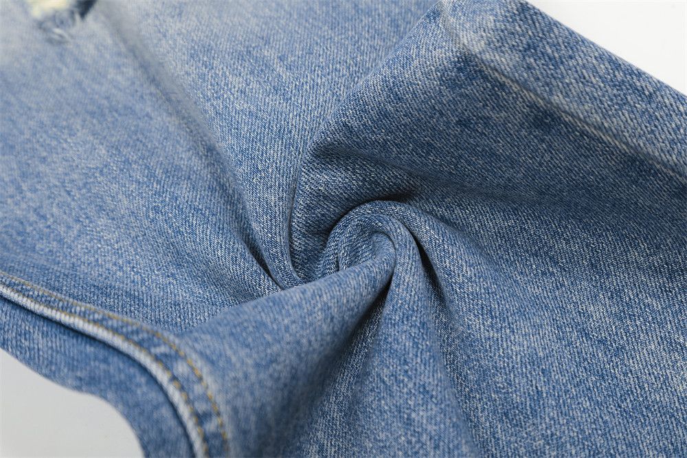 Jean Street ripped men's retro washed gradient distressed jeans Size US 32 / EU 48 - 6 Thumbnail