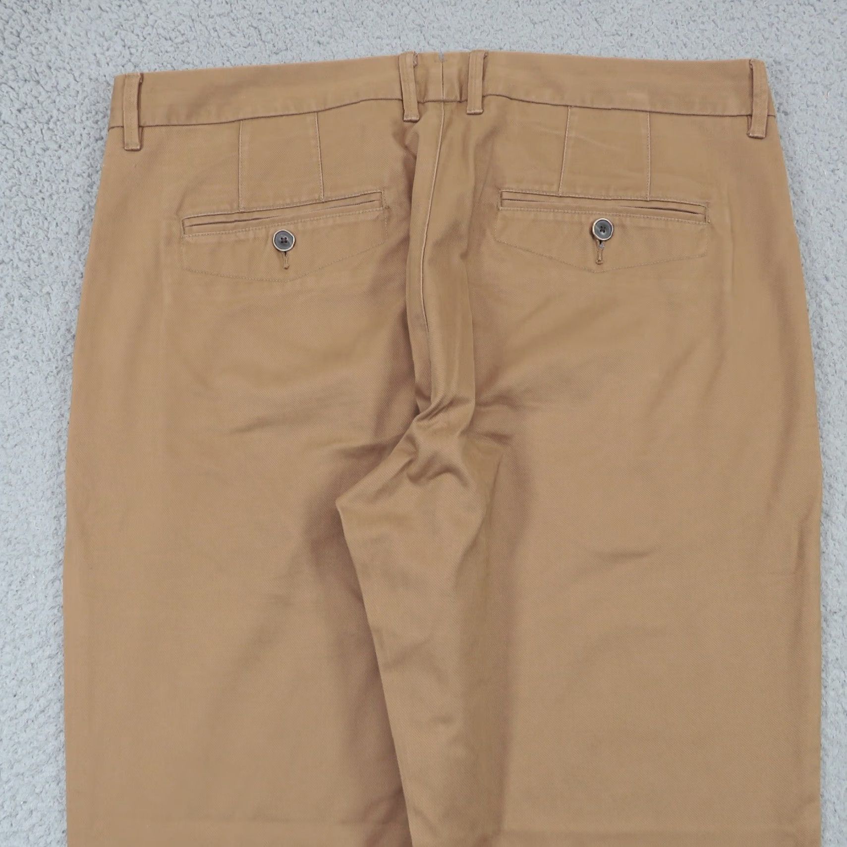 Vintage Perk Pants Men 36x30 Slim Fit Stretch Chino 5 Pocket Twill Brown 5-Pocket Design, Coin Pocket Straight Leg Casual Workwear Mens Regular Size 36 Size US 36 / EU 52 - 3 Thumbnail