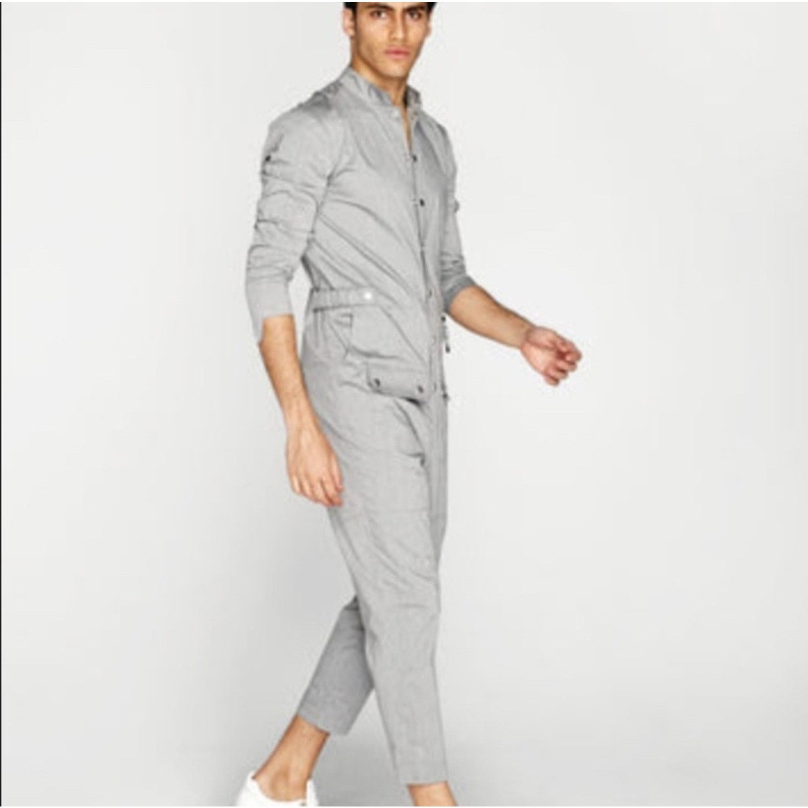 Other Orttu Men’s Cargo Gray Work Jumpsuit Size L Size US 36 / EU 52 - 1 Thumbnail
