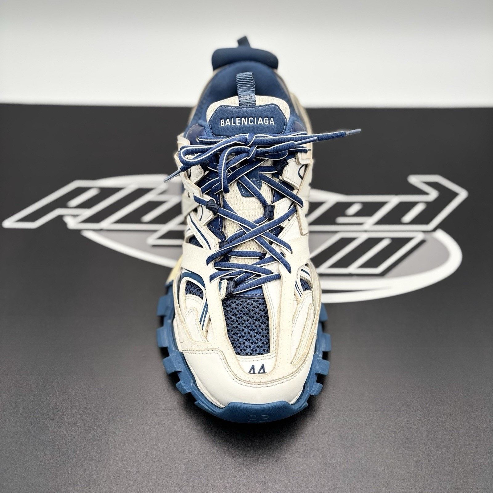 Balenciaga Balenciaga Track ' White, Navy ' | GOOD CONDITION! Size US 11 / EU 44 - 5 Thumbnail