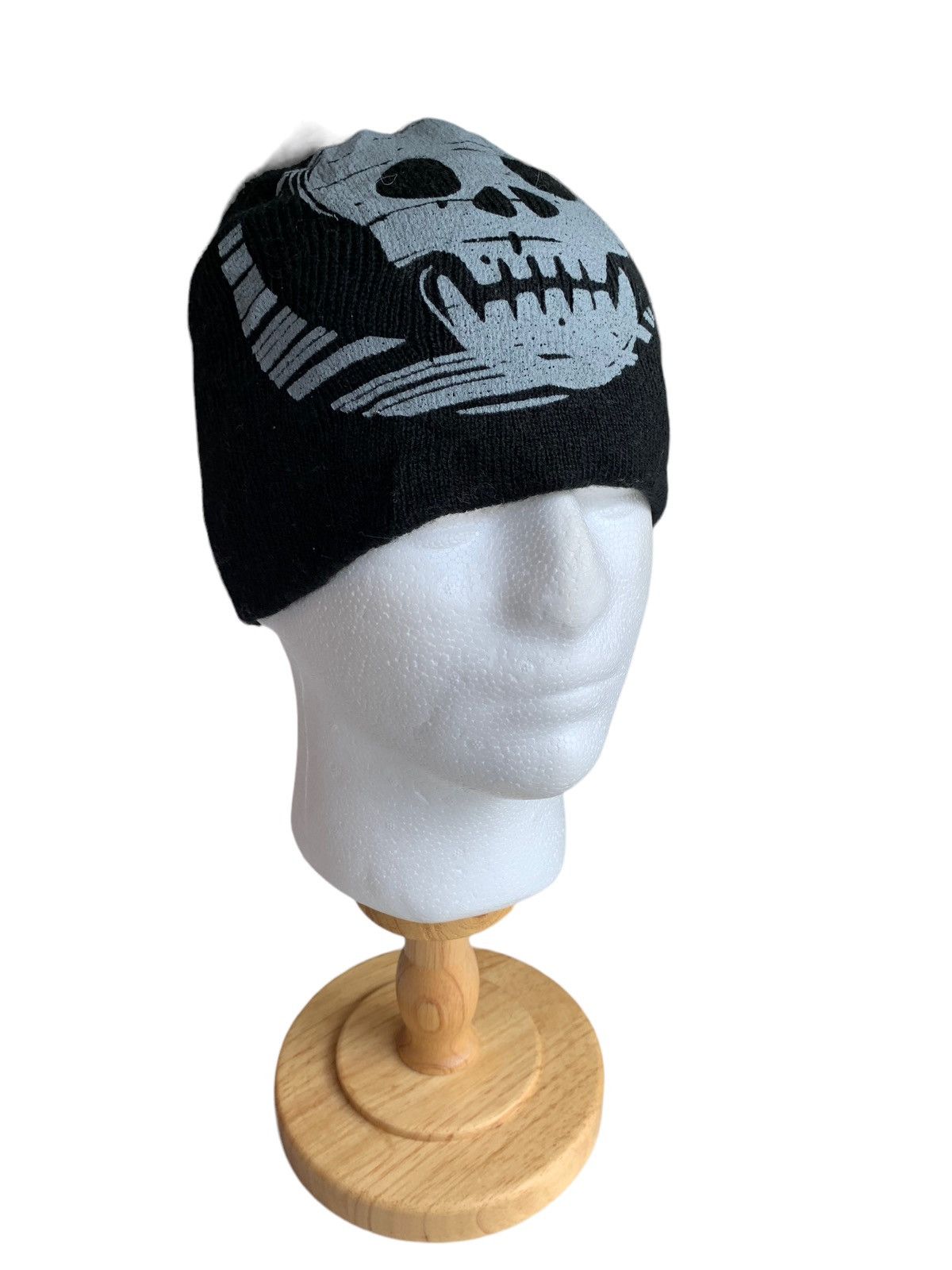 If Six Was Nine × Japanese Brand Skull Punk Bondage Style Beanie Hats☠️🎌 Size ONE SIZE - 2 Thumbnail