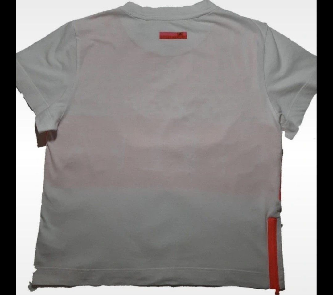 Adidas × Stella McCartney CROPPED TEE SIDE ZIP CORAL PRINT Size S / US 4 / IT 40 - 3 Thumbnail