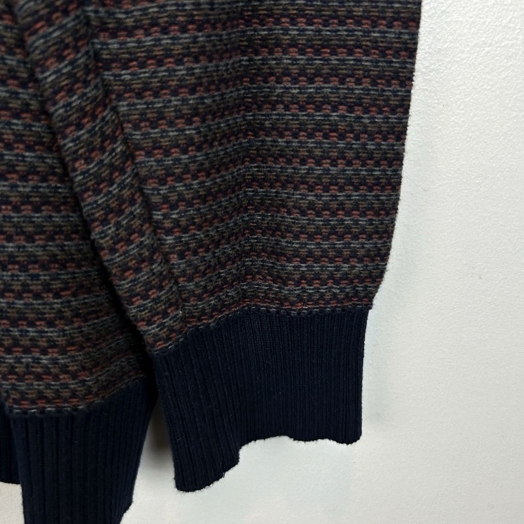 Vintage Alan Flusser Sweater Mens L Pullover V Neck Cotton Golf Preppy Academia Size US L / EU 52-54 / 3 - 5 Thumbnail