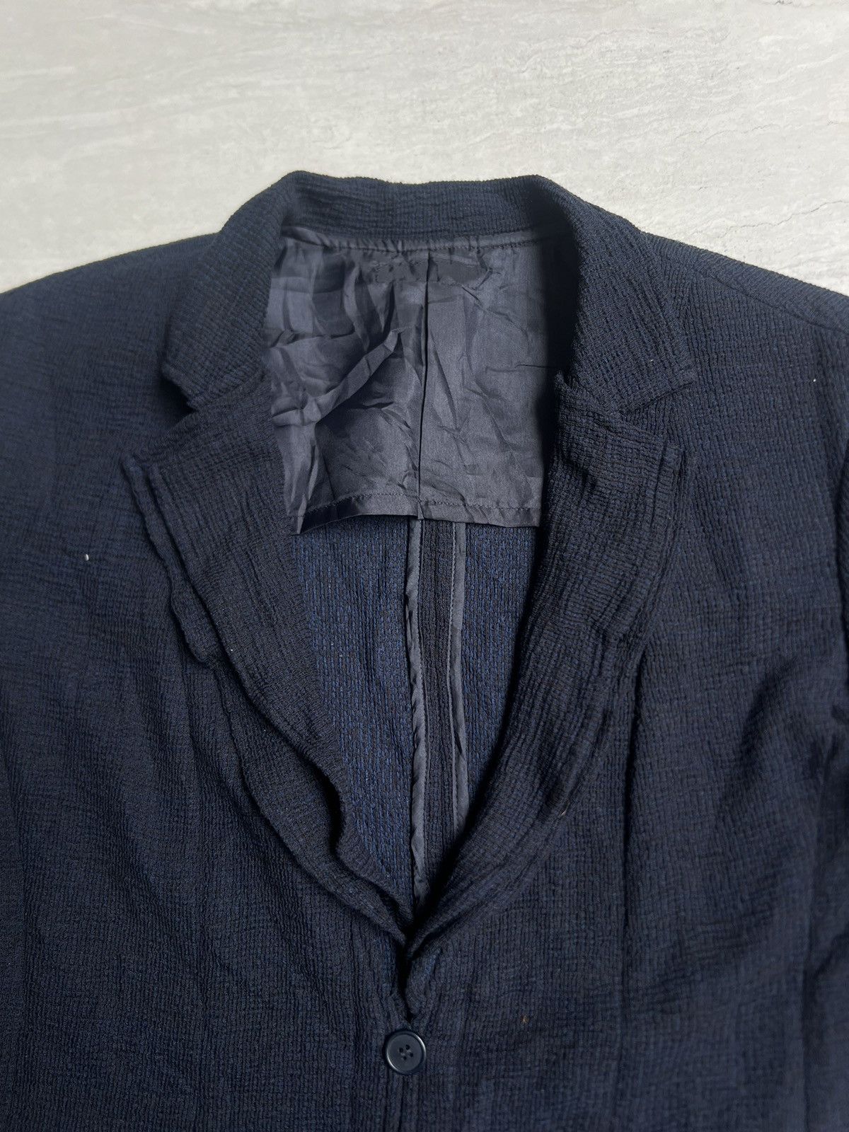 Issey Miyake Issey Miyake Navy Blazers Size 50L - 3 Thumbnail