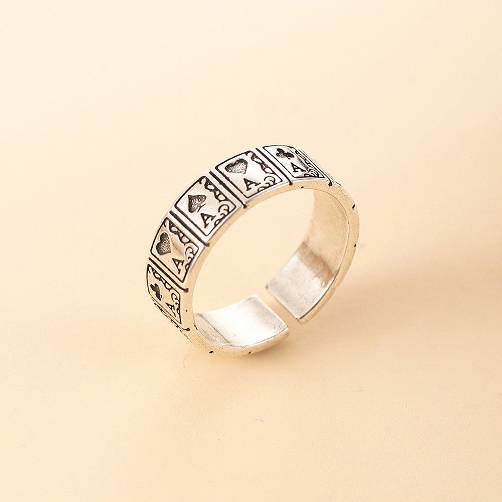 VIBE Retro Open Poker Ring Size ONE SIZE - 1 Thumbnail