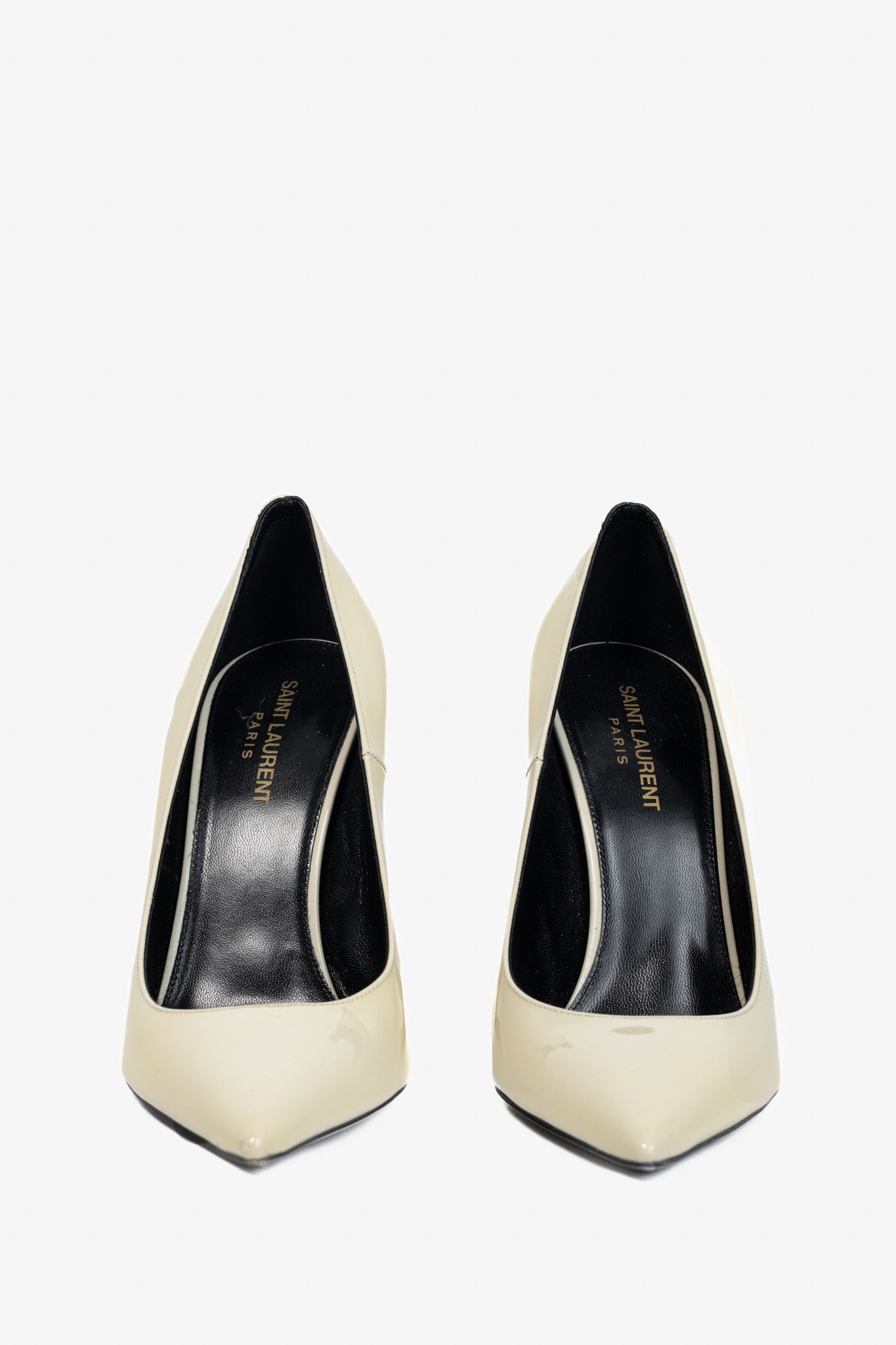 Saint Laurent Paris Saint Laurent Opyum Patent YSL Cassandre Pointed-Toe Pumps Size US 9 / IT 39 - 2 Thumbnail