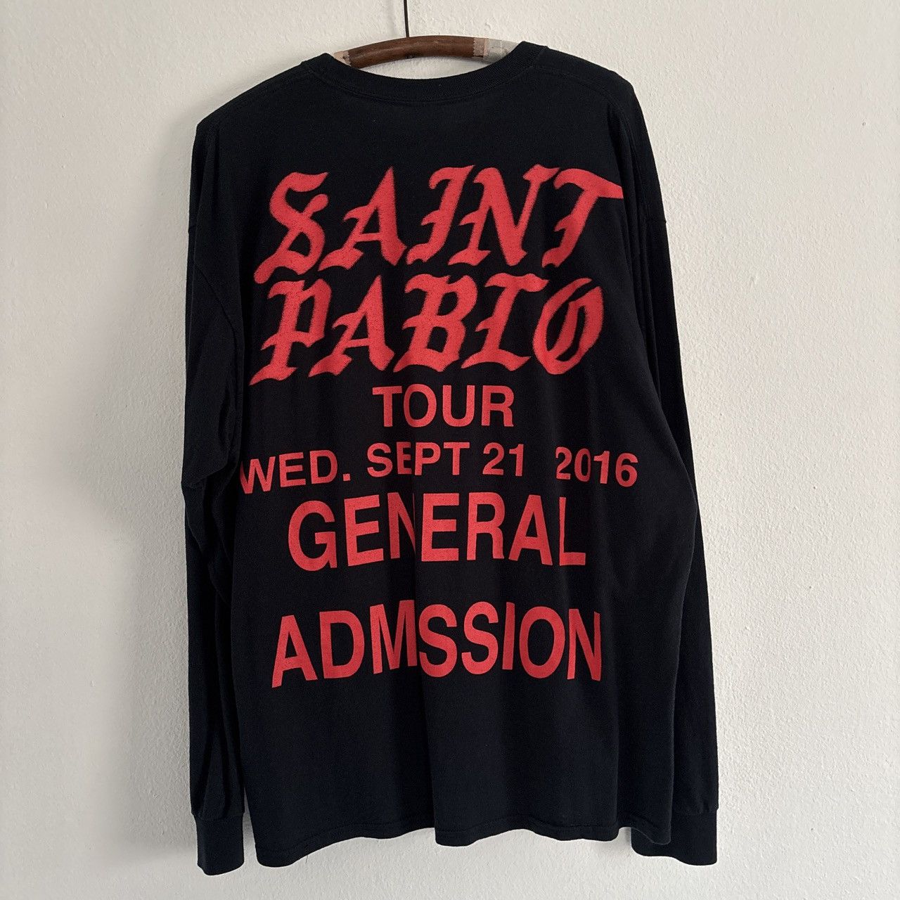 2016 Kanye West Saint Pablo Tour Long Sleeve Shirt