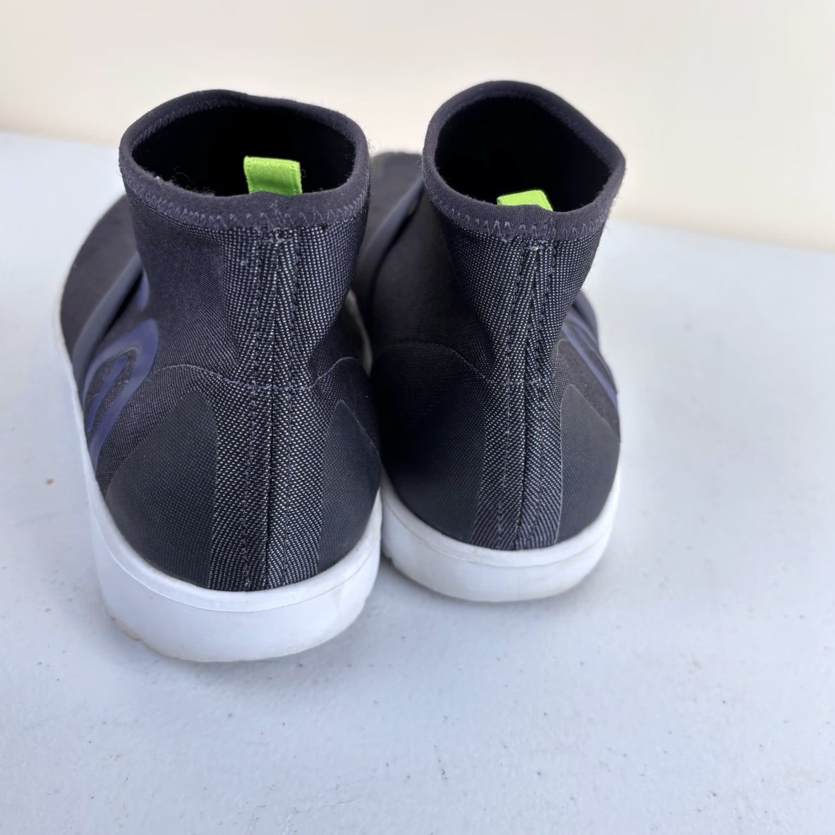Vintage OOFOS Oomg Fibre Slip-On High Top Boots Womens 9.5 Heather Blue Recovery Slip-On Shoes Size L / US 10 / IT 46 - 7 Thumbnail