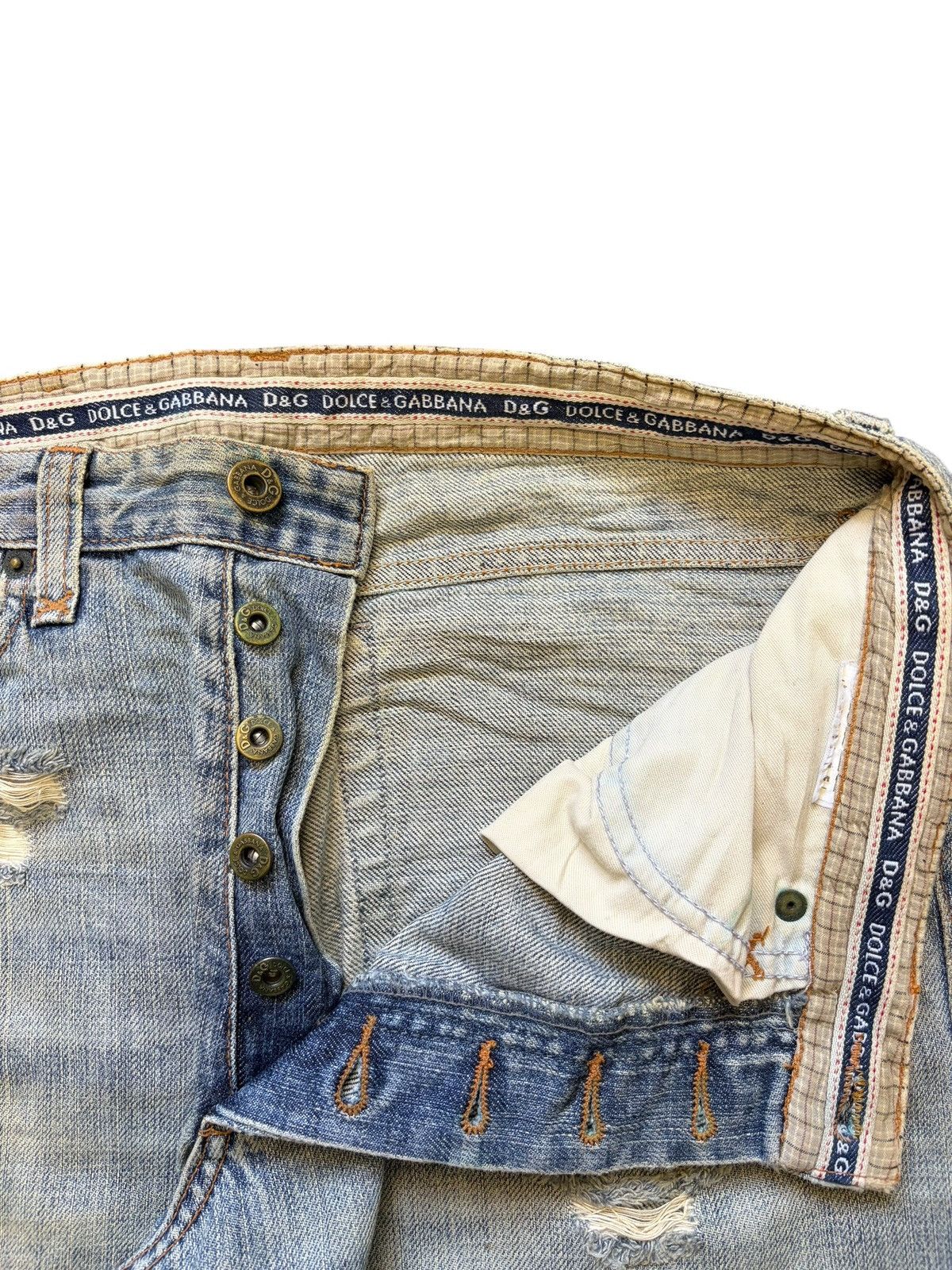 Dolce & Gabbana Vintage / Y2K Dolce Gabbana Mud Wash Distressed Jeans Size US 30 / EU 46 - 5 Thumbnail