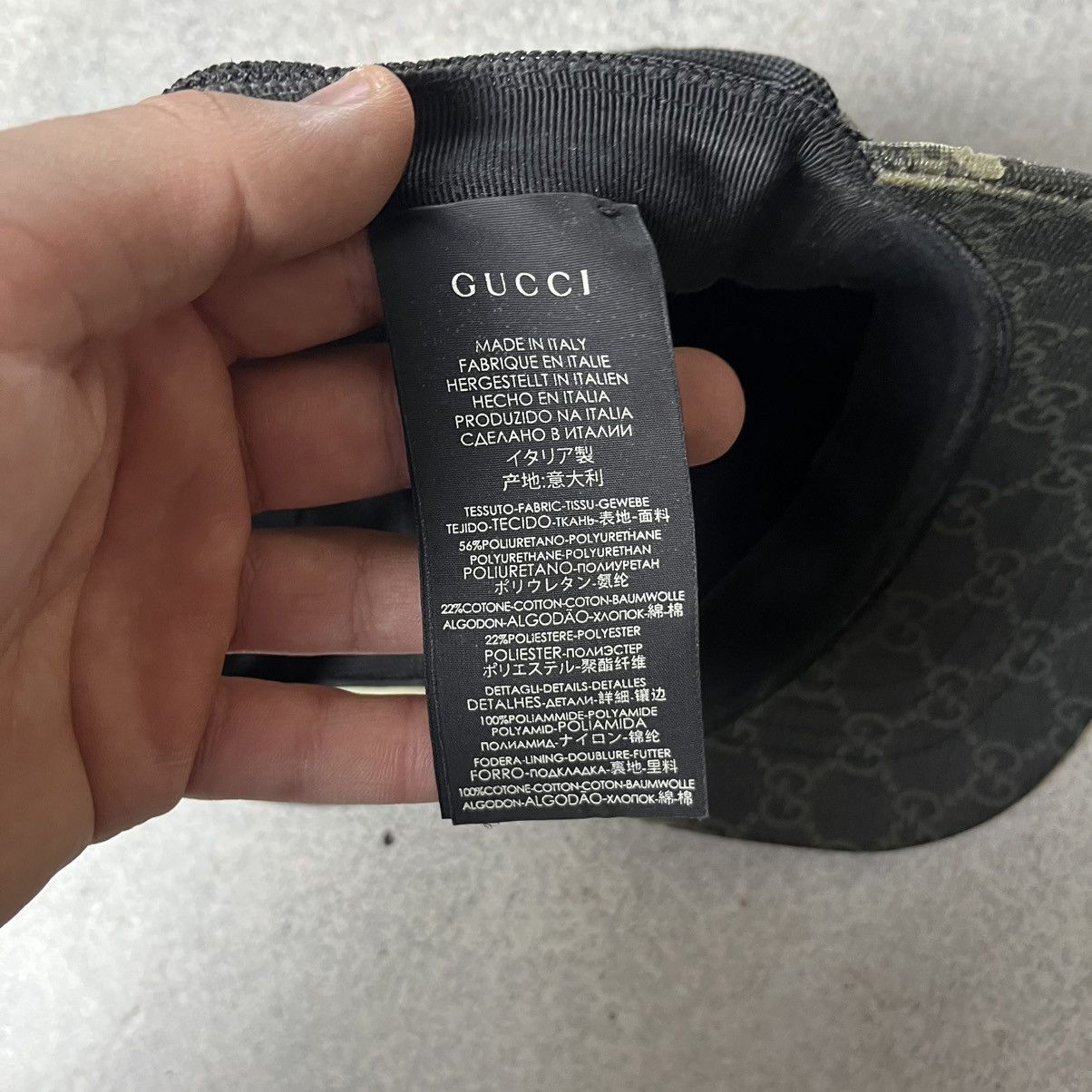 Gucci Gucci Men's Black monogram cap Size 36 - 7 Thumbnail