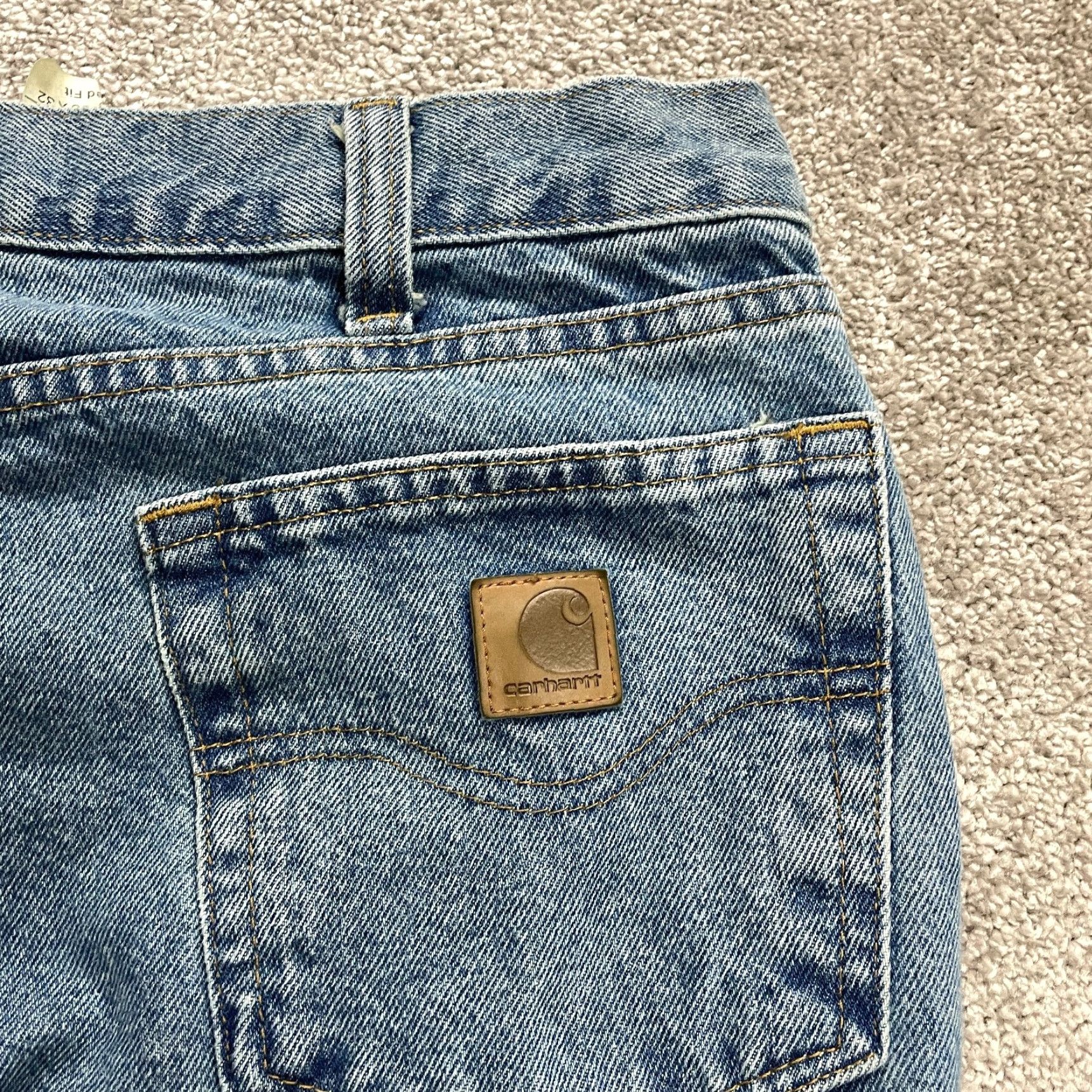 Carhartt VINTAGE Carhartt Relaxed Fit Denim Jeans Men’s 36x30 Blue Medium Wash Straight Leg Cotton Size US 36 / EU 52 - 5 Thumbnail