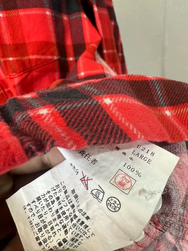 Undercover Undercover SCAB Plaid Collar Shirt Red Size US L / EU 52-54 / 3 - 6 Thumbnail