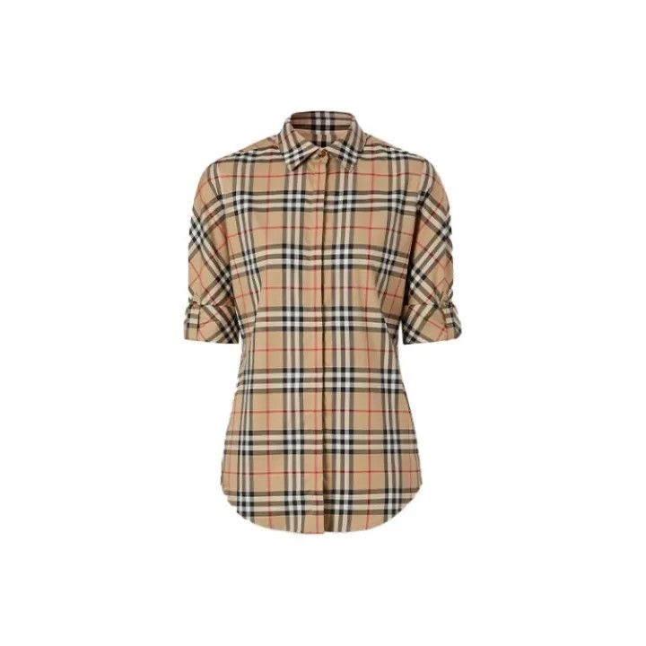 Burberry Burberry Checkered Long Sleeve Casual Shirt 0079 Size S / US 4 / IT 40 - 1 Thumbnail