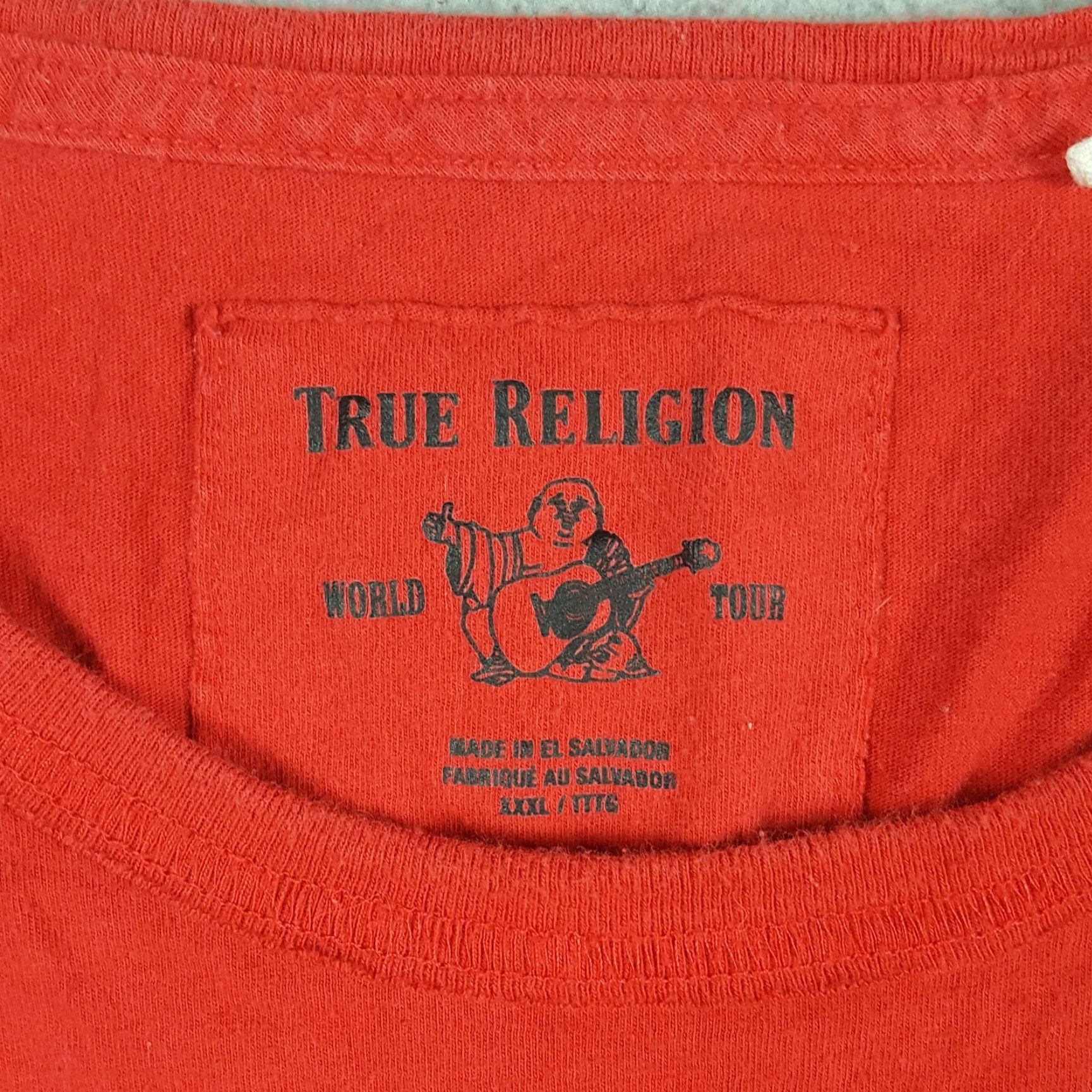 True Religion True Religion Jeans World Tour Vintage Buddha Logo Men's 3XL Retro T Shirt Shirt Mens 3XL Red Cotton Embroidered Logo Vintage 90s Retro Y2K Size US XXL / EU 58 / 5 - 6 Thumbnail