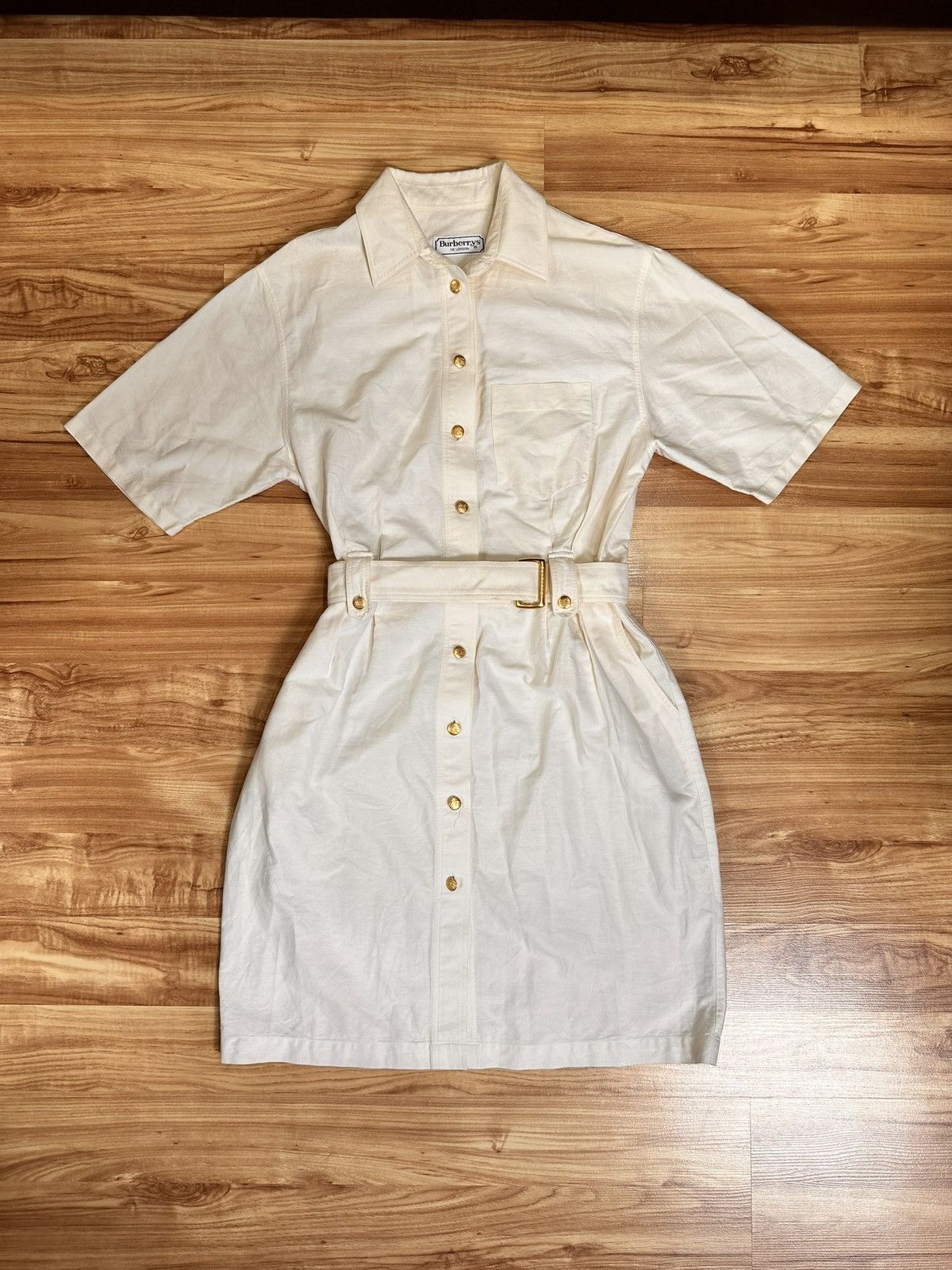 Burberry Burberry vintage white dress Size XL / US 12-14 / IT 48-50 - 1 Thumbnail