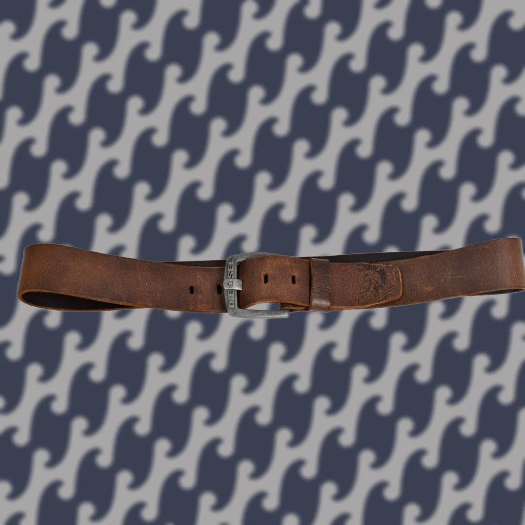 Diesel DIESEL Belt Men 95cm Brown Leather Vintage Size 95 Belt Mens Brown Leather Diesel Vintage 95cm Men Size ONE SIZE - 1 Thumbnail