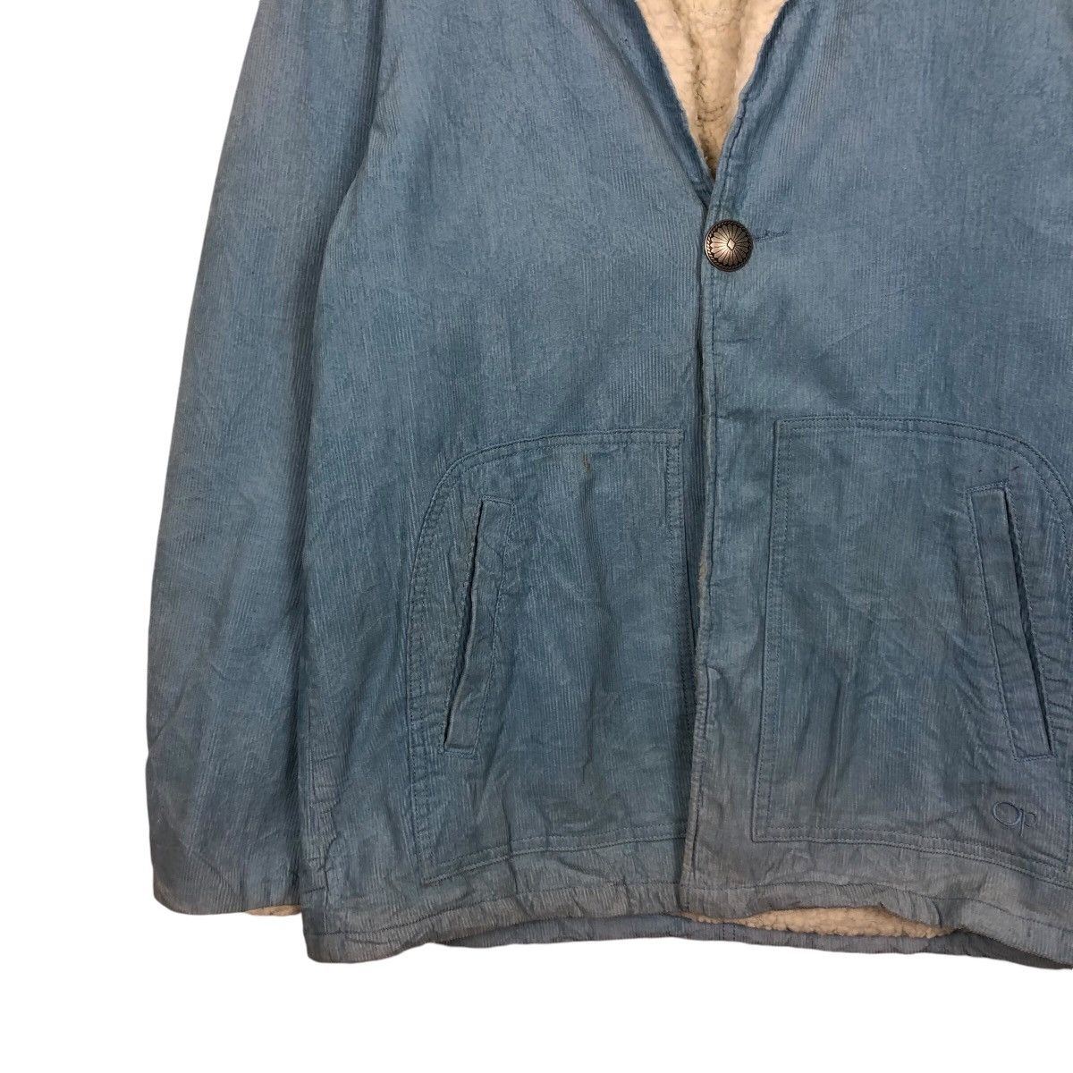 Japanese Brand × Ocean Pacific × Vintage 📌Vintage Indigo Denim Jacket Ocean Pacific Fur Lining Size US L / EU 52-54 / 3 - 5 Thumbnail