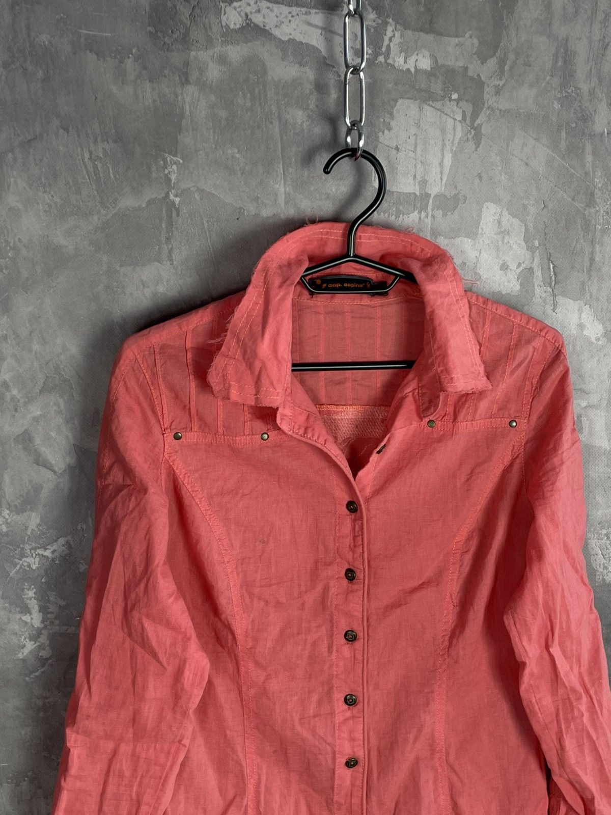 Cop Copine Cop Copine long sleeve button up big logo y2k blouse Size L / US 10 / IT 46 - 7 Thumbnail