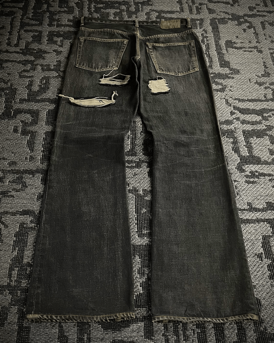 Y's for Men Y’s For Men Patchwork Distressed Flared Jeans Size US 32 / EU 48 - 7 Thumbnail