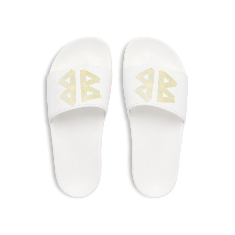 Balenciaga o1w1db10526 Pool Slide Sandals in White Size US 12 / EU 45 - 6 Thumbnail