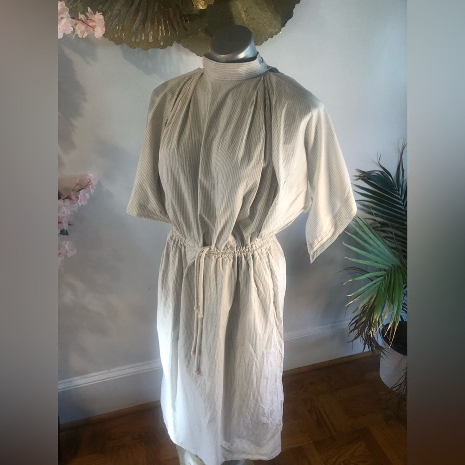 Lemaire Dress cotton striped Designer Lemaire Size S / US 4 / IT 40 - 12 Thumbnail