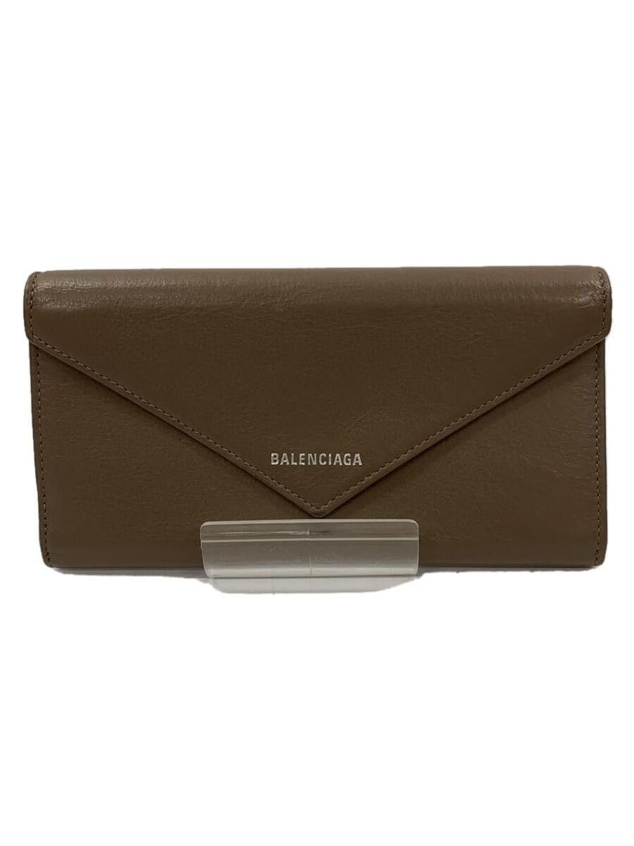 Balenciaga Balenciaga Leather Long Wallet Beige Size ONE SIZE - 1 Thumbnail