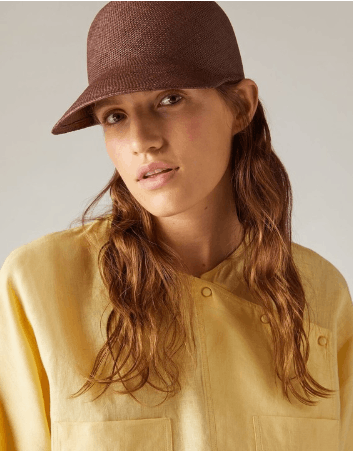 Loro Piana o1srvl11e0424 / Size: L / Egle Baseball Cap in Walnut Size ONE SIZE - 3 Thumbnail