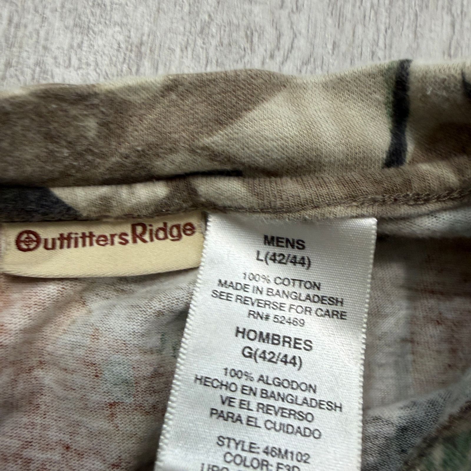 Vintage Vintage Outfitters Ridge Camo Shirt Men's Large Long Sleeve Size US L / EU 52-54 / 3 - 4 Thumbnail