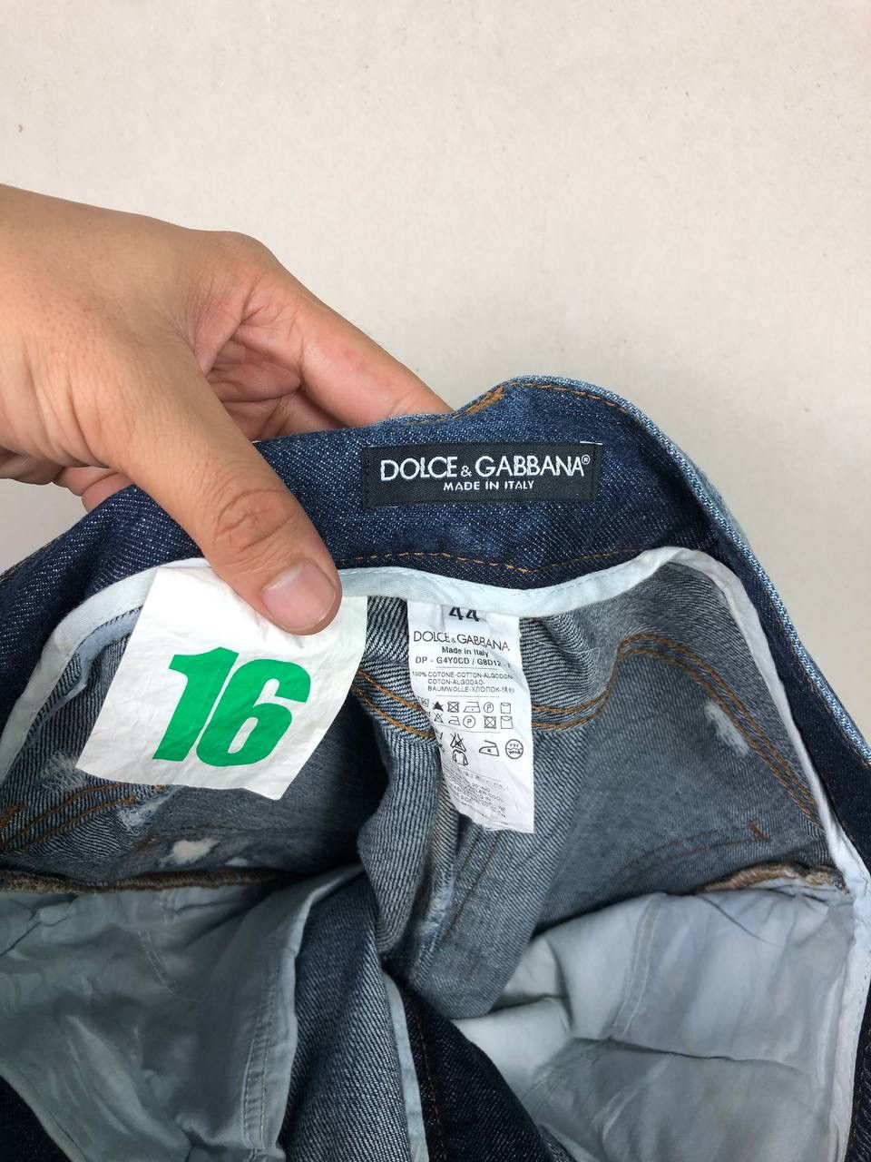Dolce & Gabbana Destroyed Dolce & Gabbana Distress Ripped Jeans Punk Denim Size US 31 - 15 Thumbnail