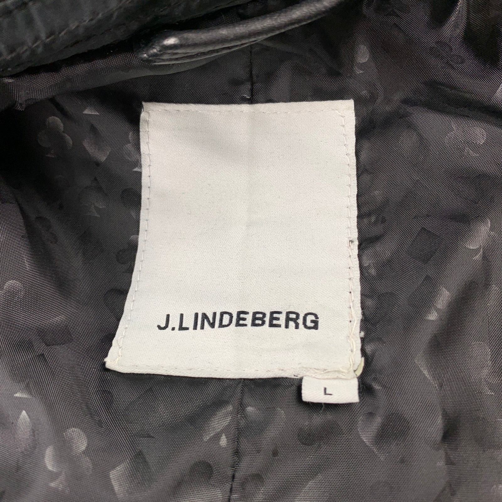 Lindberg J. LINDEBERG Size L Black Mixed Materials Nylon Biker Jacket Size US L / EU 52-54 / 3 - 6 Thumbnail