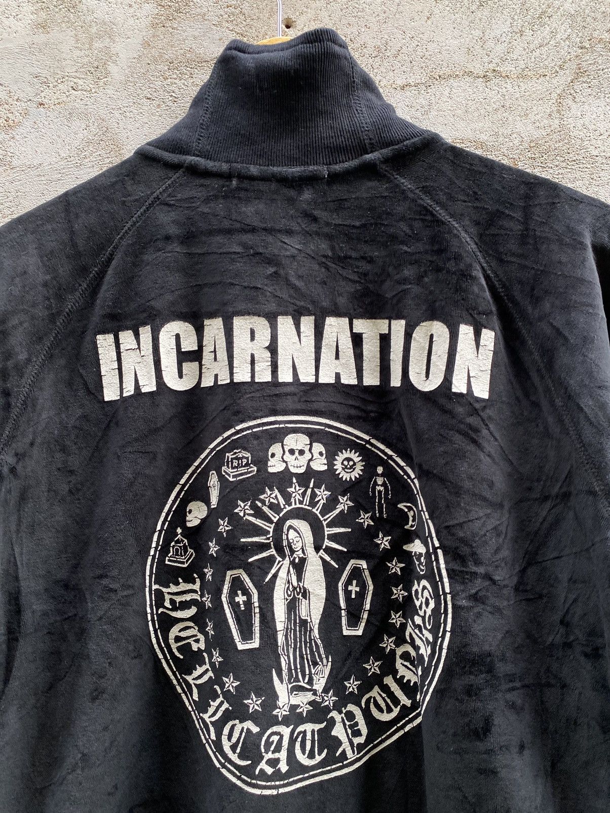 If Six Was Nine × Japanese Brand × Le Grande Bleu (L.G.B.) Helcat Punks Velvet Zipper Ifsixwasnine lgb style Sweater Size US S / EU 44-46 / 1 - 5 Thumbnail